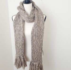 Universal Thread Co One piece Brown Hand Knit Scarf.